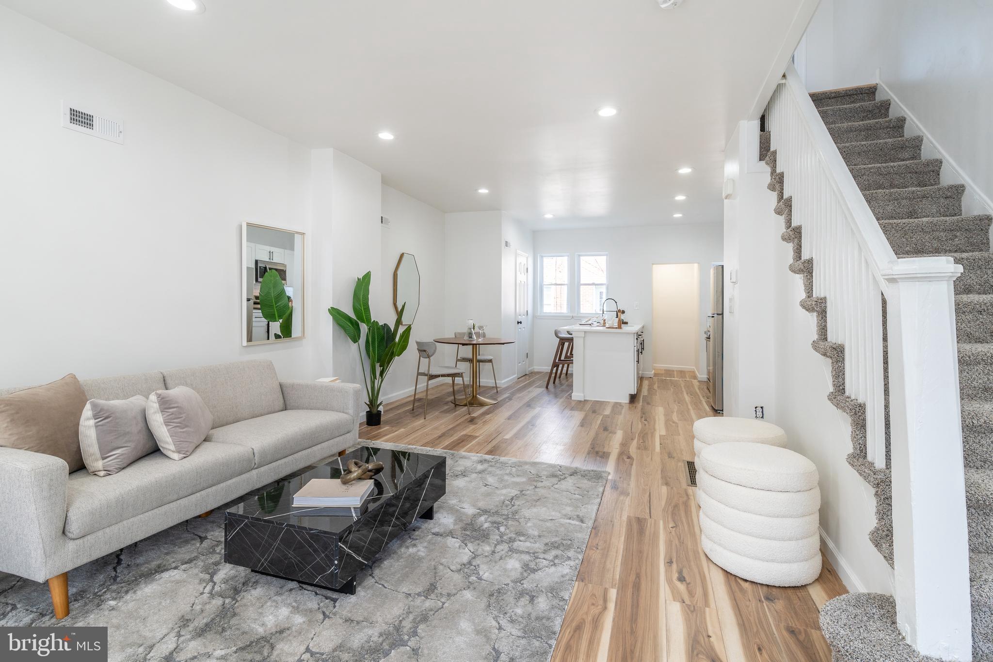 3312 North Bailey Street Philadelphia, PA 19129 - Photo 3 of 35 a living room with furniture and a wooden floor