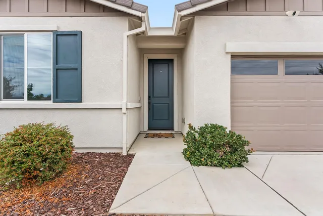 a view of a door of the house