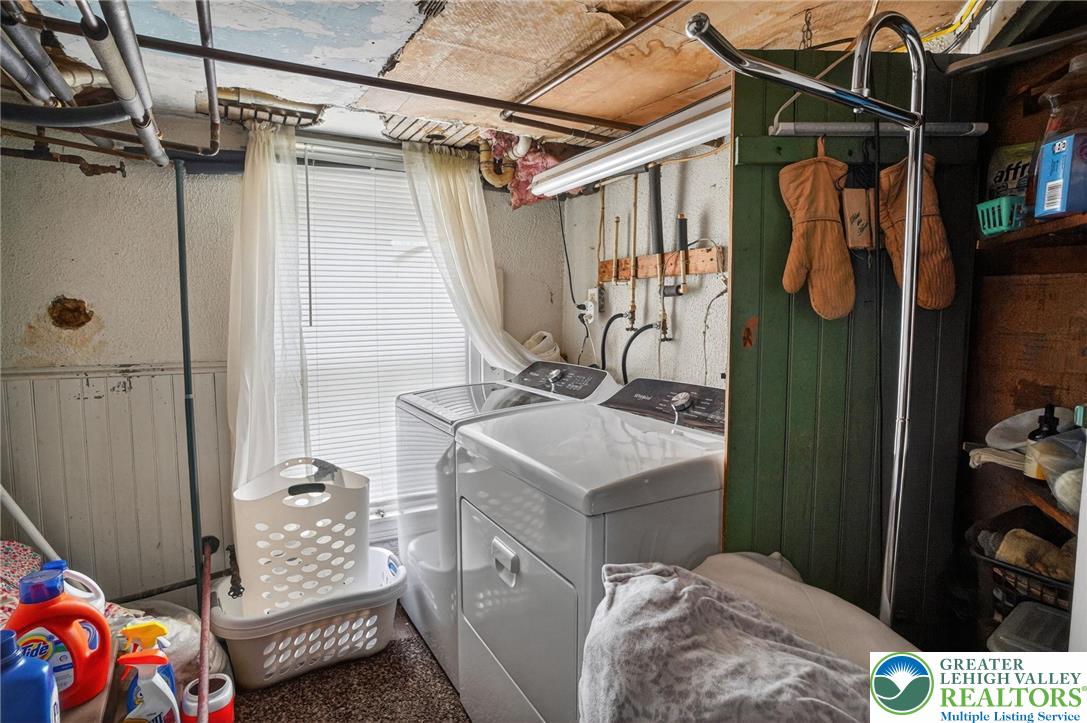 357 Main Road Lehighton, PA 18235 - Photo 16 of 38 a utility room with dryer and washer