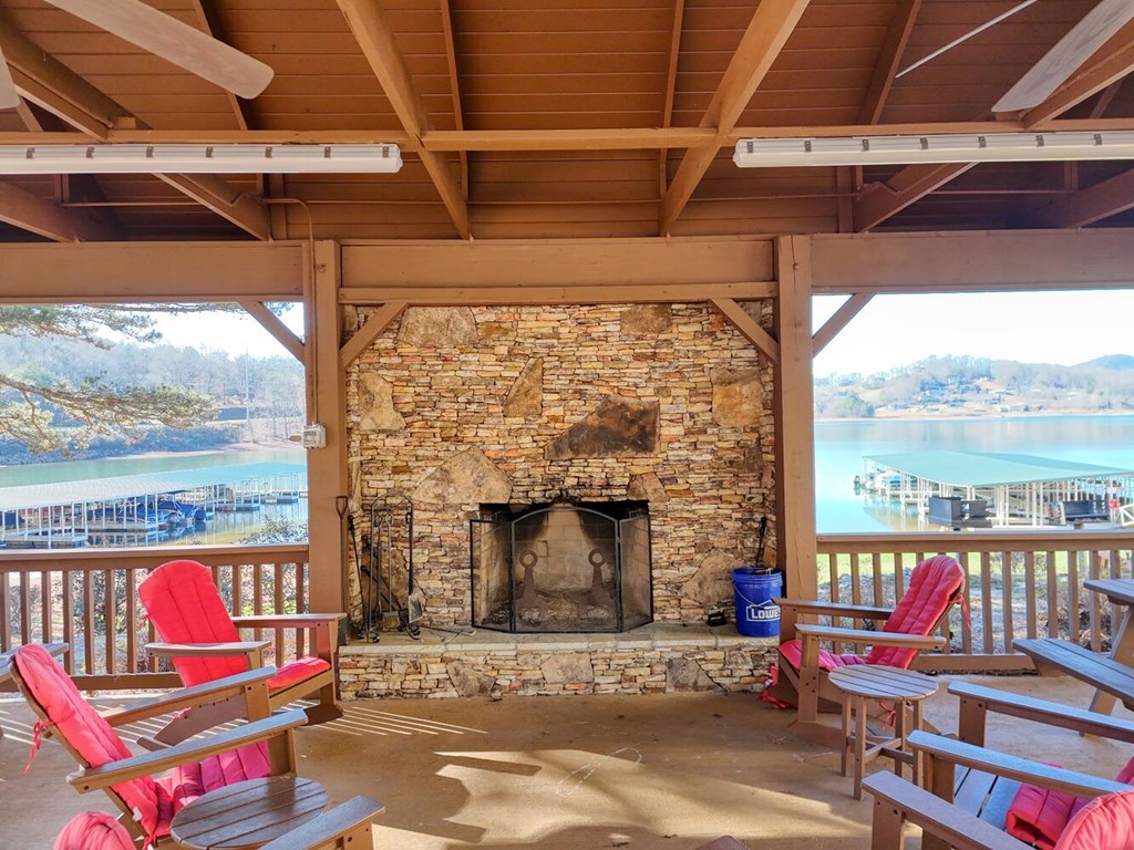 1405 Lakeside Road Hiawassee, GA 30546 - Photo 31 of 37 a building outdoor space with patio furniture and potted plants