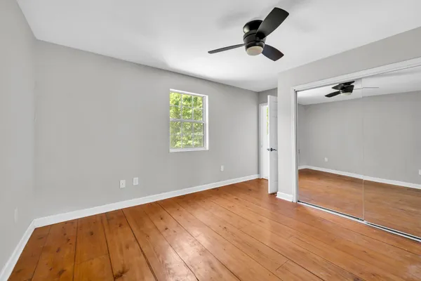 a view of porch with green space