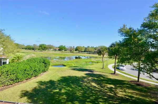 a view of an outdoor space and a yard