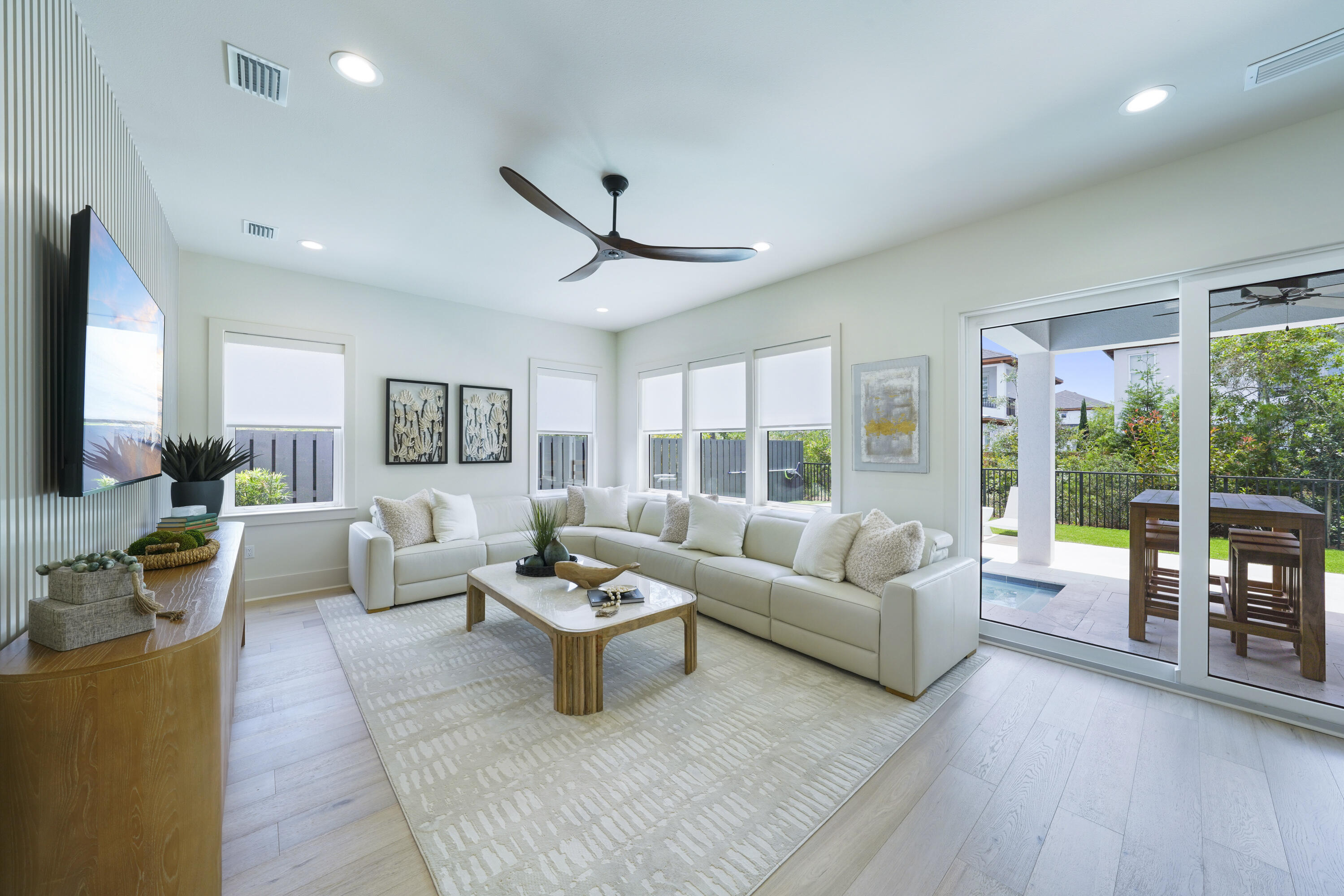 56 Sea Croft Cove Santa Rosa Beach, FL 32459 - Photo 5 of 65 a living room with furniture and a large window