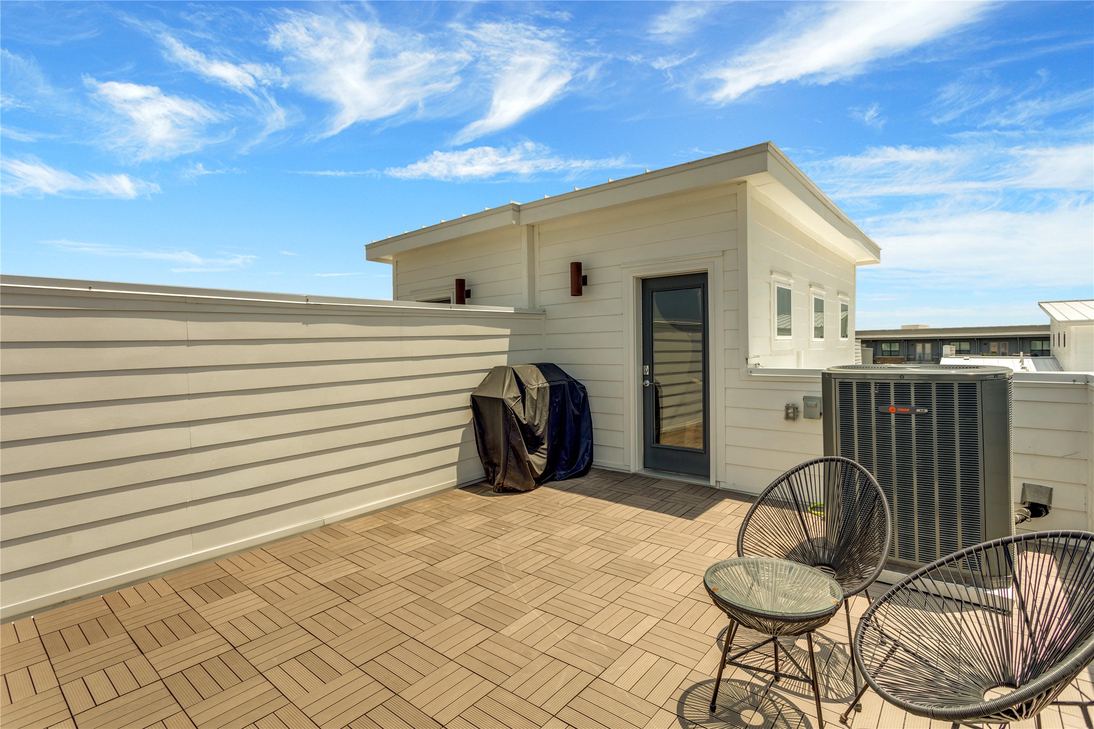 2805 McCurdy Street, Unit 14 Austin, TX 78723 - Photo 26 of 40 An inviting private patio awaits, perfect for outdoor relaxation.