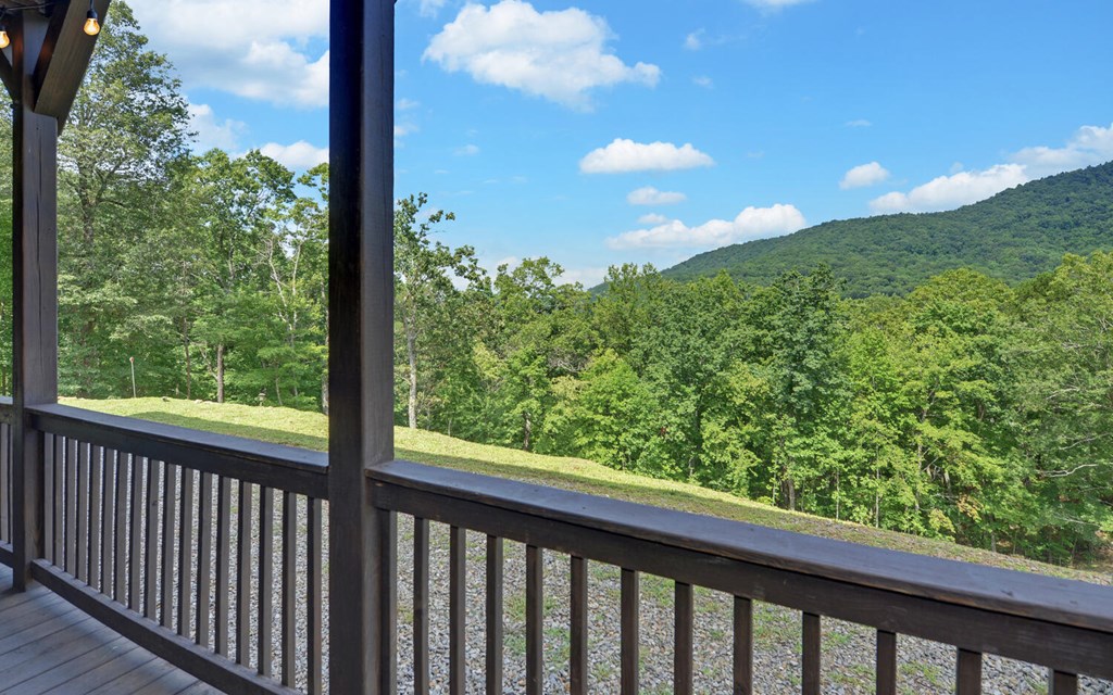 445 Tranquil Cove Road Murphy, NC 28906 - Photo 59 of 77 a view of a forest from a balcony