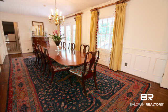 4214 Rochester Road Mobile, AL 36608 - Photo 3 of 21 Gracious dining room with french doors to patio