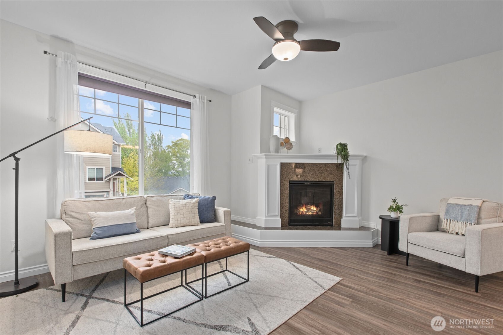 532 Pilchuck Path Everett, WA 98201 - Photo 13 of 37 a living room with furniture and a fireplace