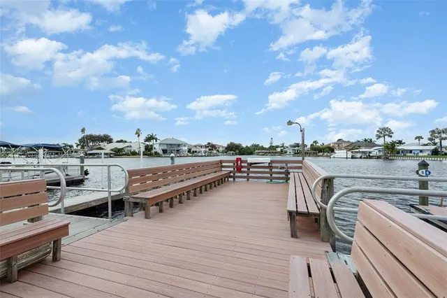 a view of a terrace with seating space