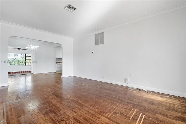 wooden floor in an empty room