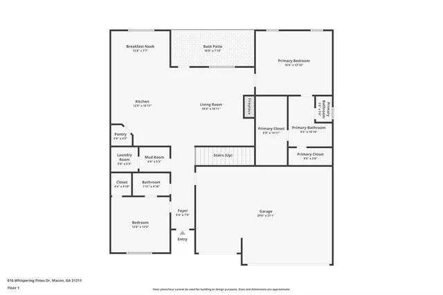 a picture of a floor plan