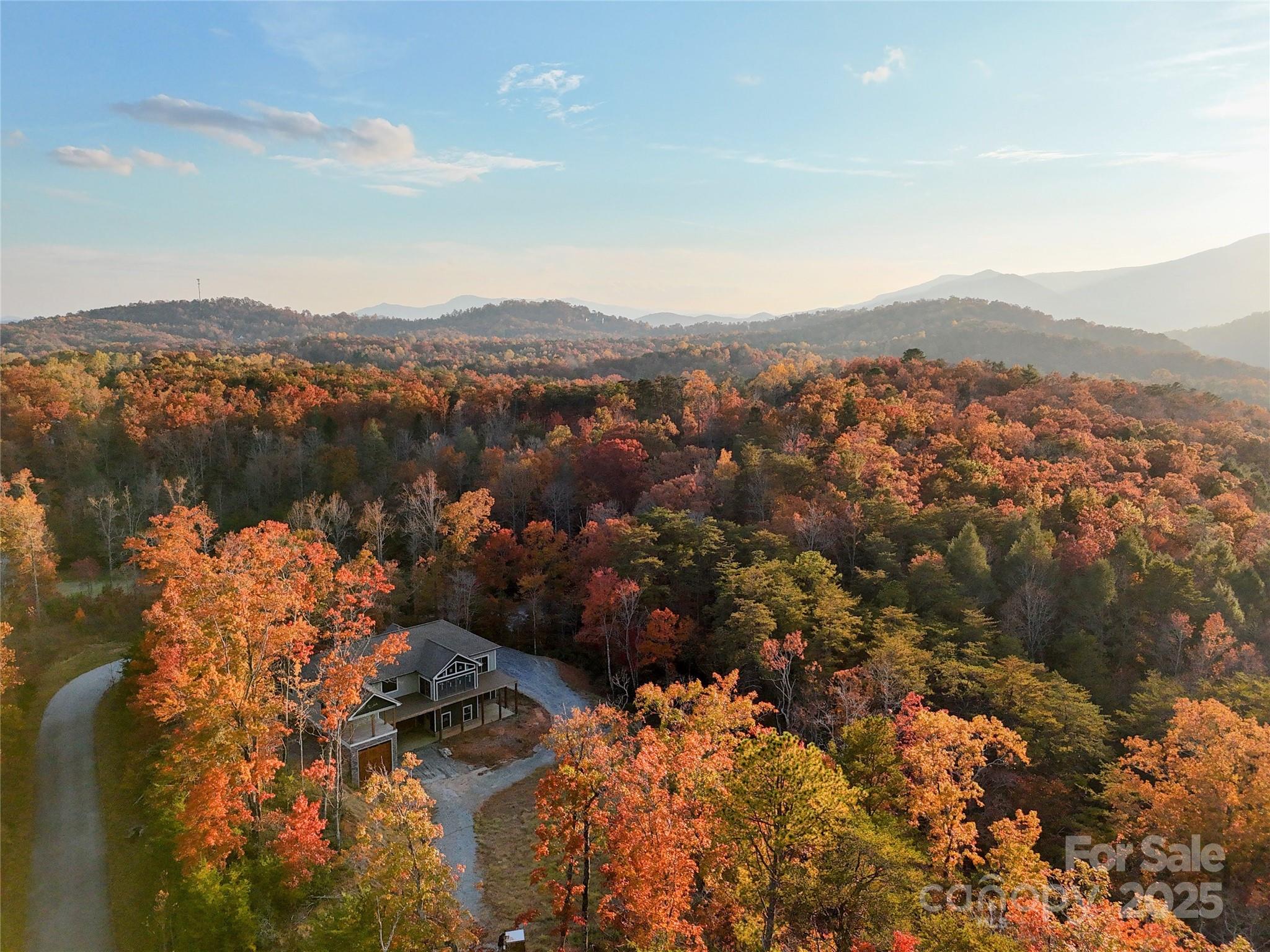 864 Matho Trace Lake Lure, NC 28746 - Photo 11 of 47 an aerial view of mountain with lake view