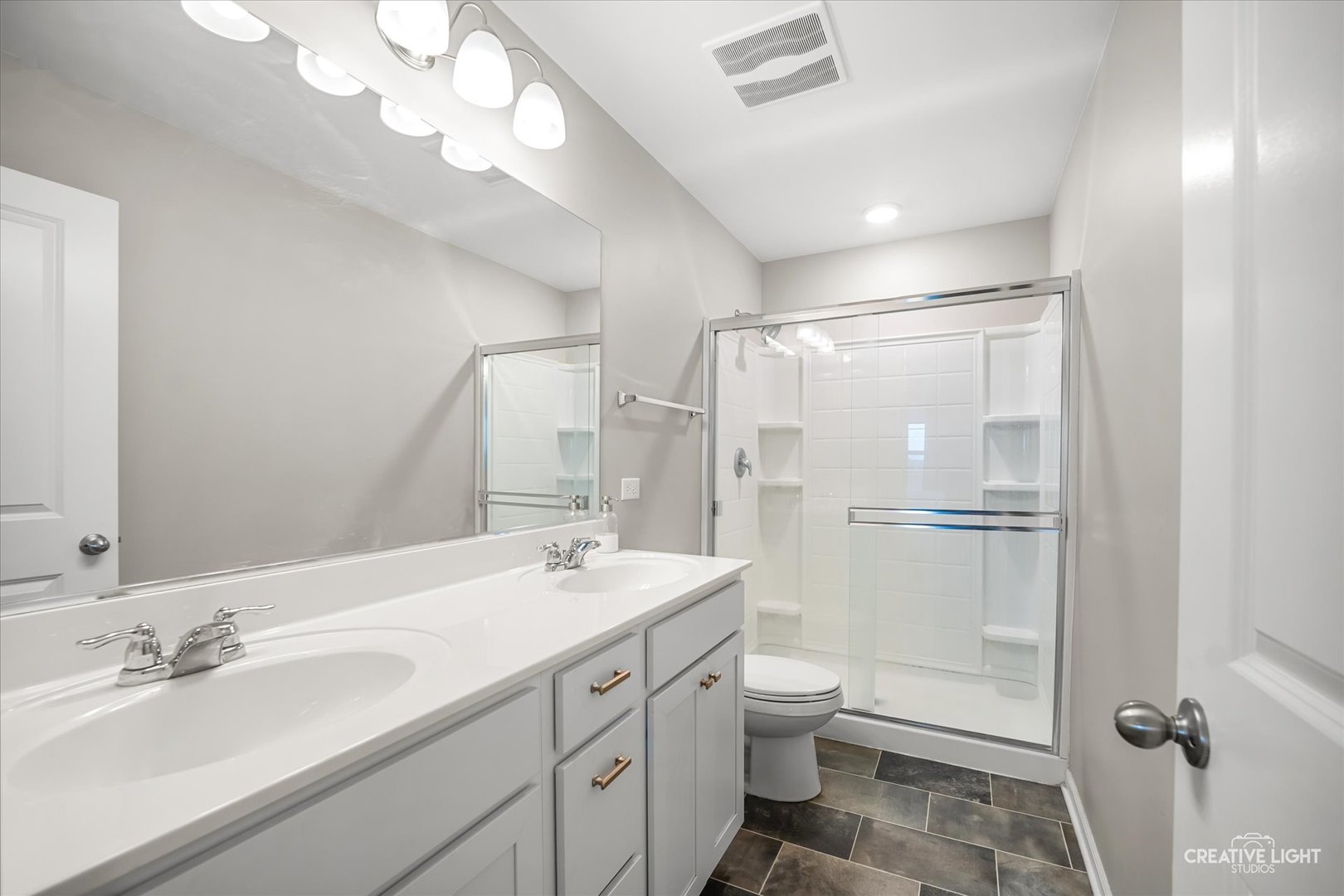 2352 Alison Avenue Pingree Grove, IL 60140 - Photo 12 of 17 a bathroom with a double vanity sink mirror double vanity and toilet