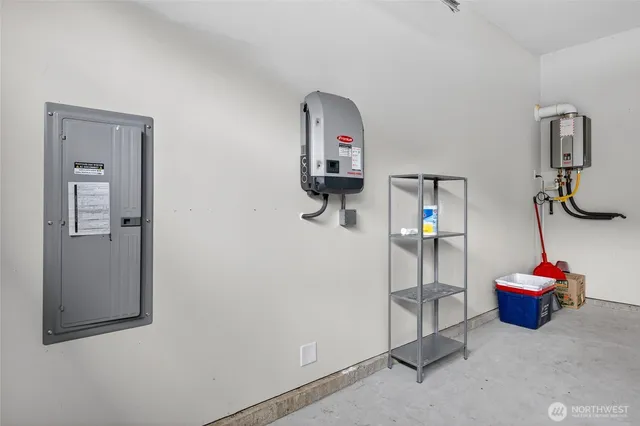 a room with gym equipment