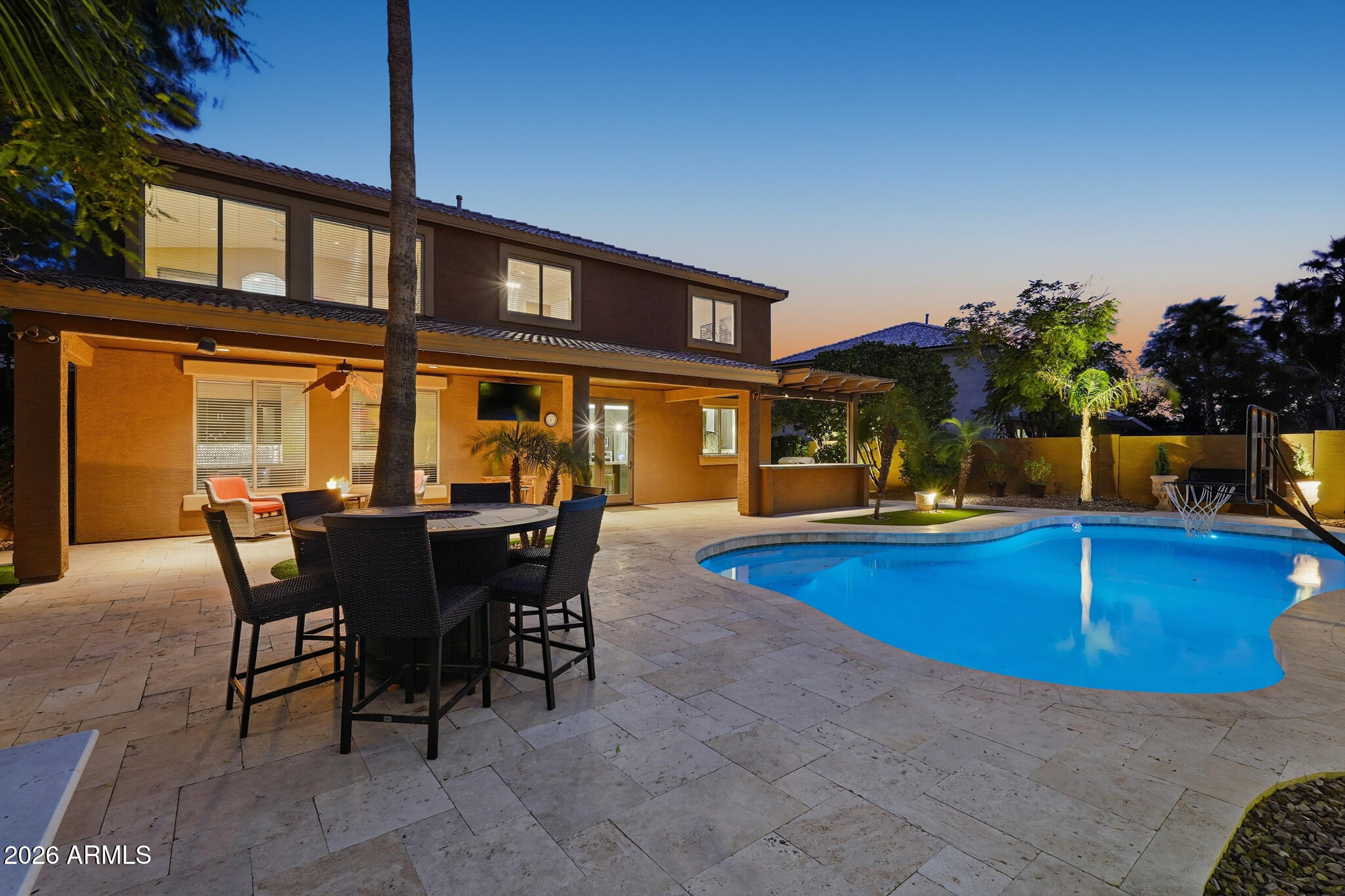 244 East Joseph Way Gilbert, AZ 85295 - Photo 45 of 50 Travertine Deck