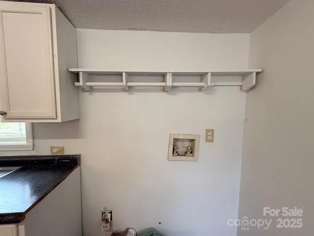 a view of a cabinets