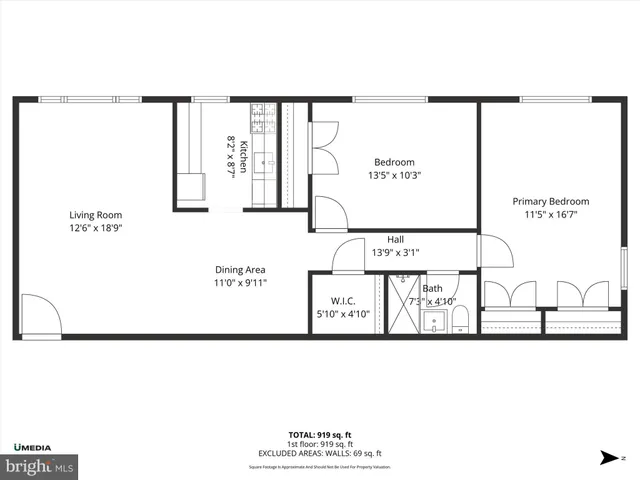 a picture of a bench in a white building