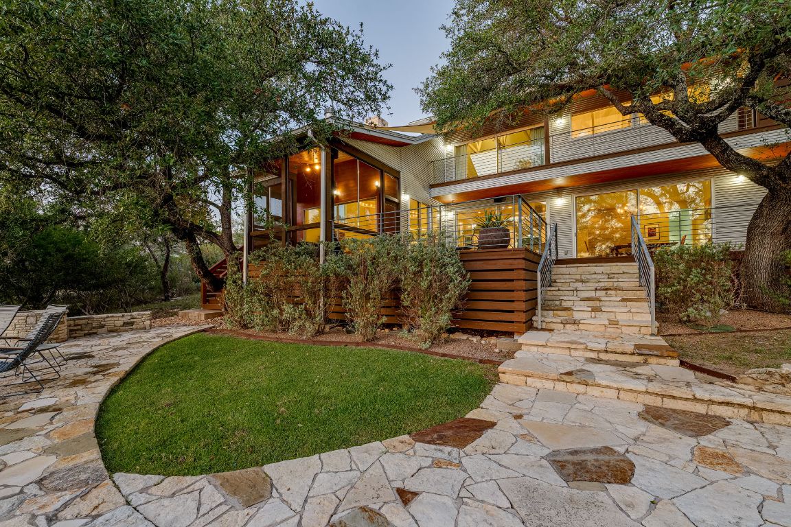 23601 Old Ferry Road, Unit 20 Spicewood, TX 78669 - Photo 30 of 40 Back of the property illuminates at night great for outdoor entertaining
