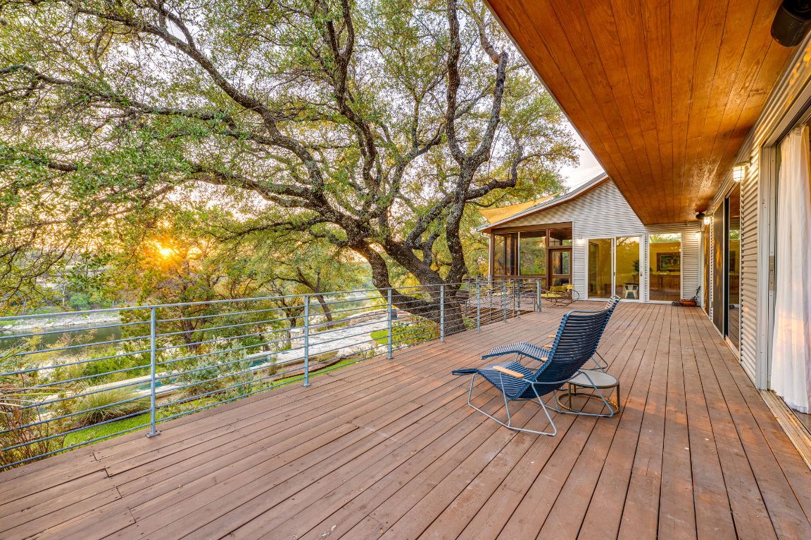 23601 Old Ferry Road, Unit 20 Spicewood, TX 78669 - Photo 5 of 40 Spacious Deck overlooks pool and River