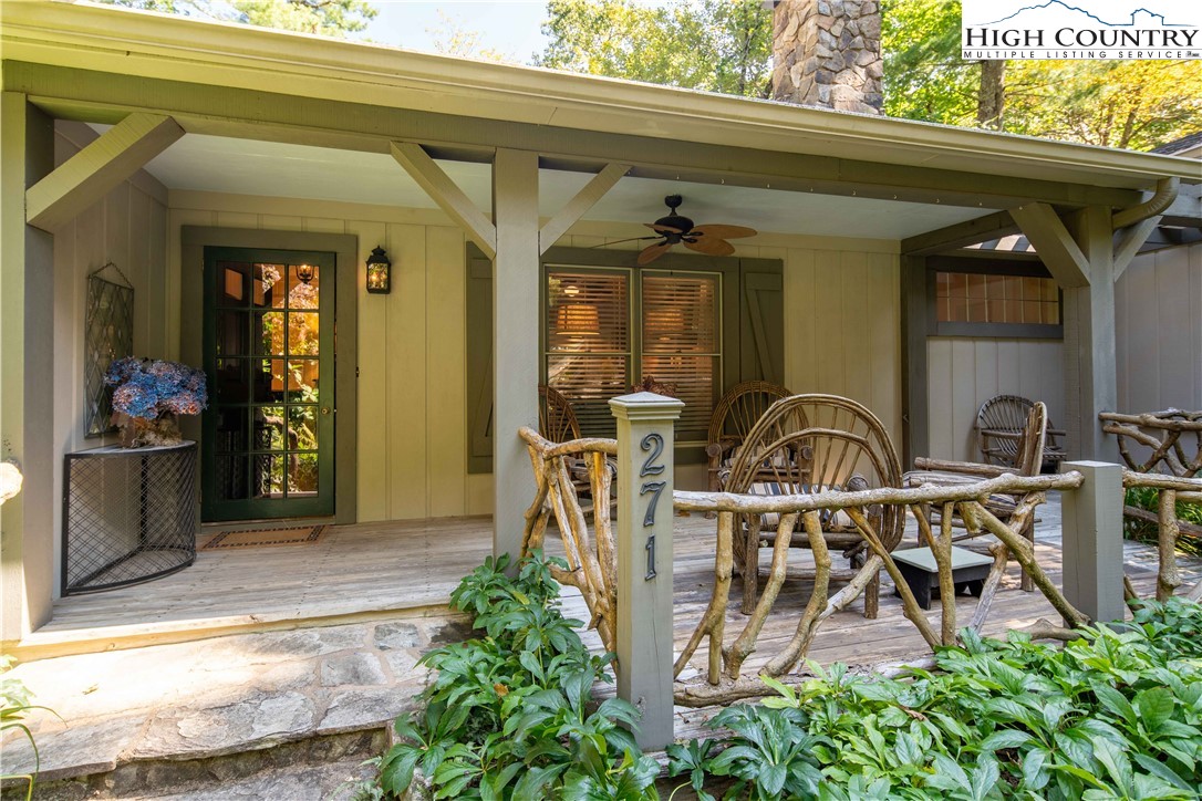 271 Pinnacle Avenue Blowing Rock, NC 28605 - Photo 2 of 43 a front view of a house with outdoor seating