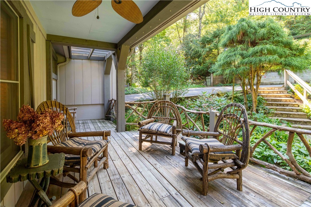 271 Pinnacle Avenue Blowing Rock, NC 28605 - Photo 3 of 43 a view of balcony with furniture and outdoor seating