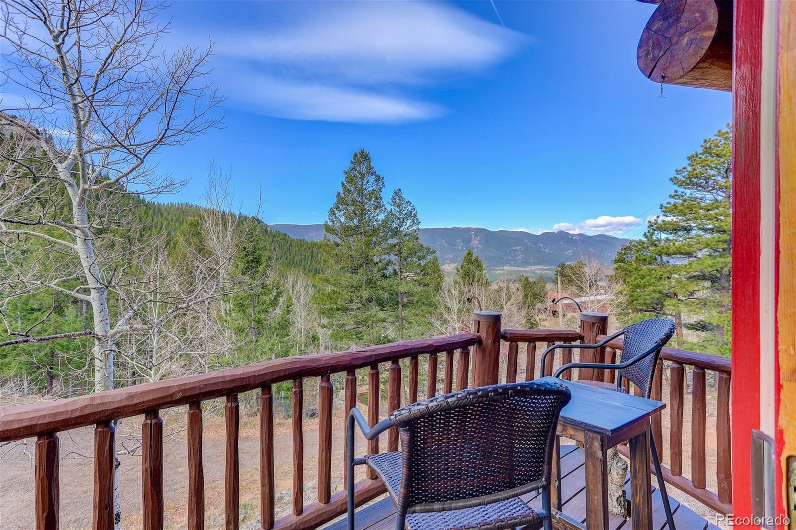 626 Aspen Lane Bailey, CO 80421 - Photo 24 of 47 a view of a city from a balcony