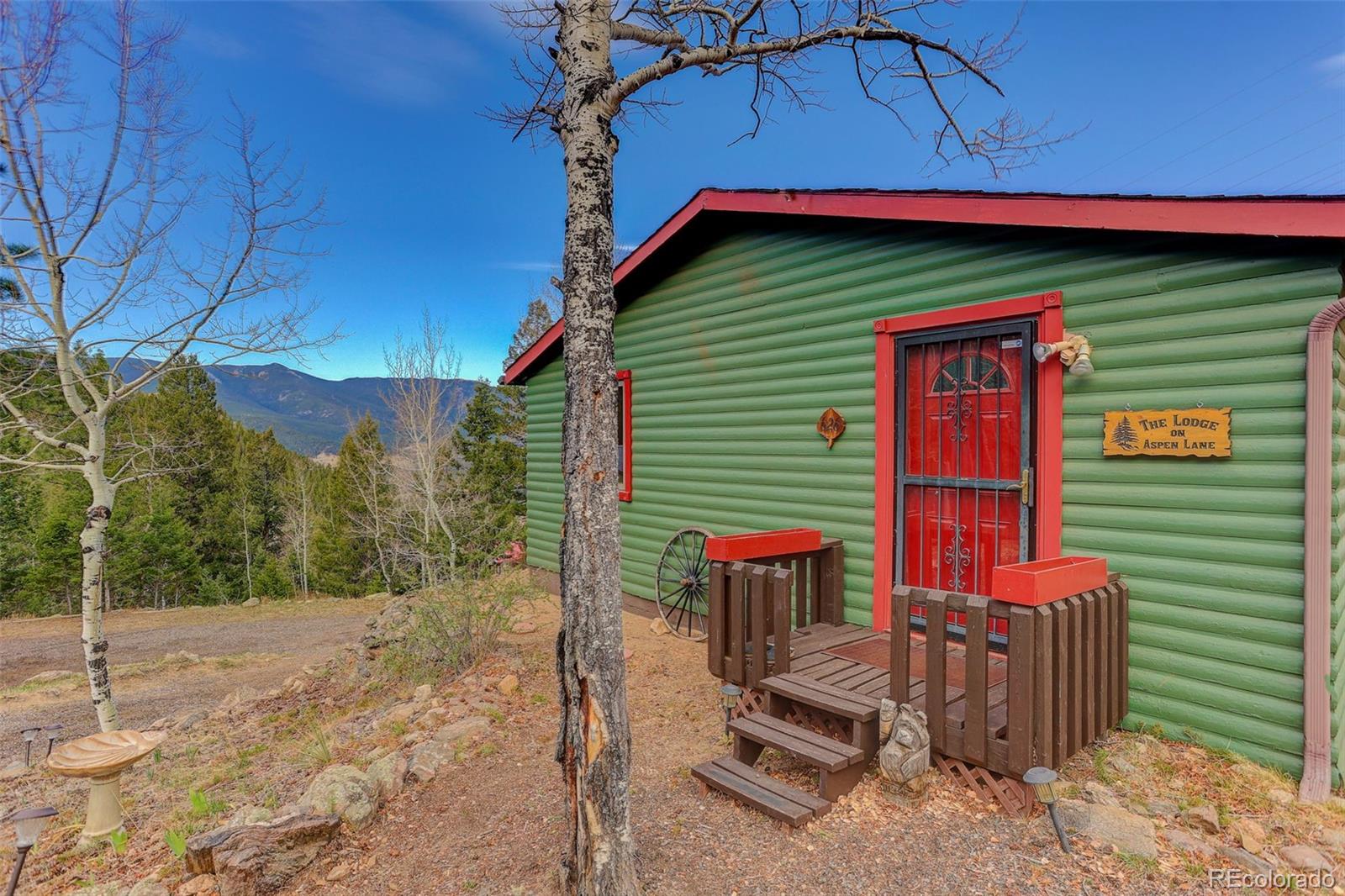 626 Aspen Lane Bailey, CO 80421 - Photo 6 of 47 a view of a backyard with a patio