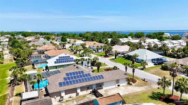 a view of swimming pool with outdoor space and seating area