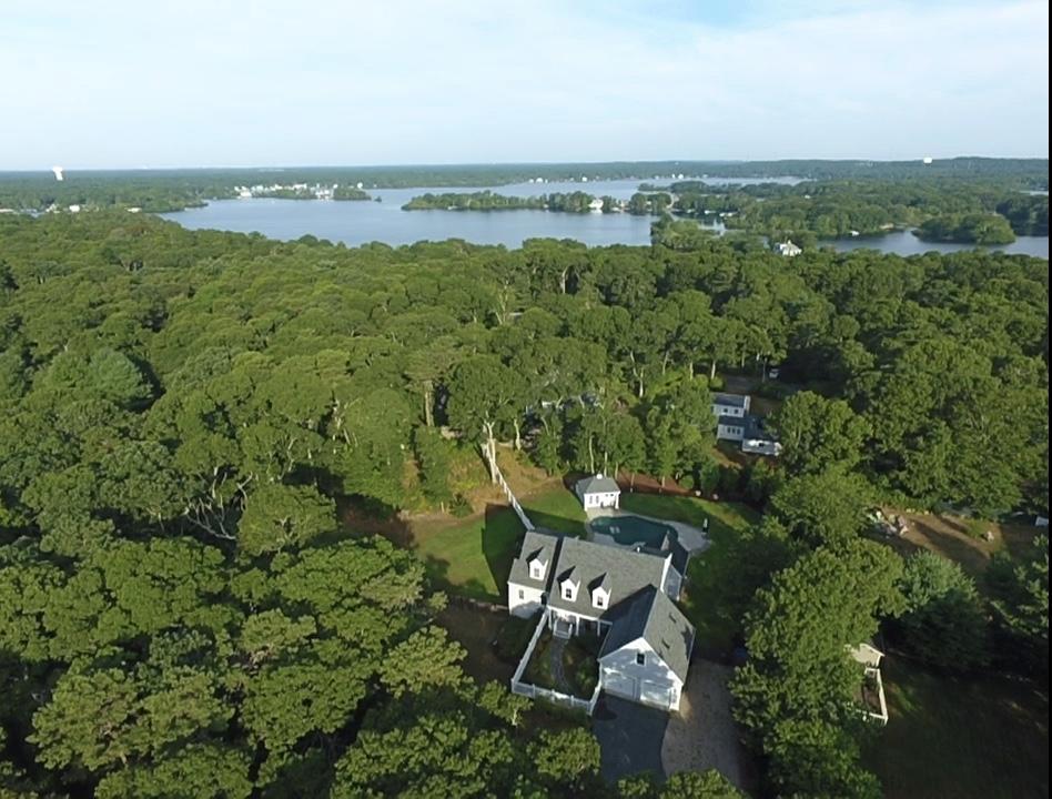 15 Center Lane Centerville, MA 02632 - Photo 32 of 36 an aerial view of a houses with a yard