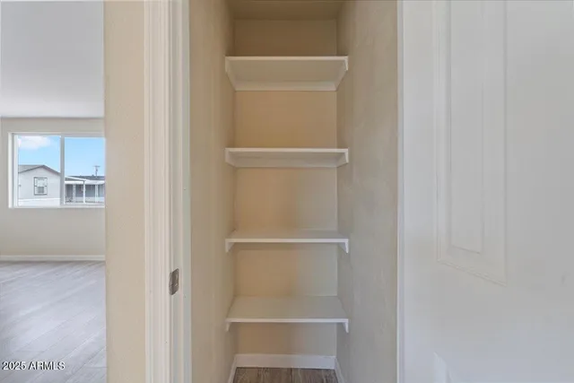 a view of walk in closet
