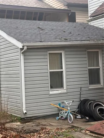 a view of a house with a patio