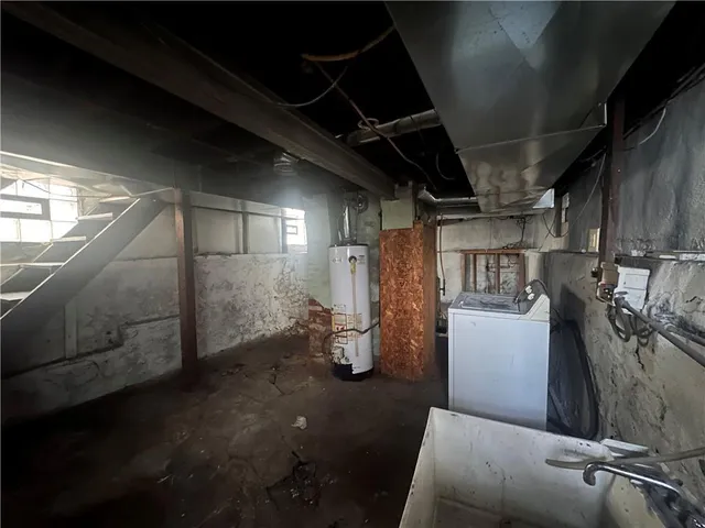 a view of storage and utility room