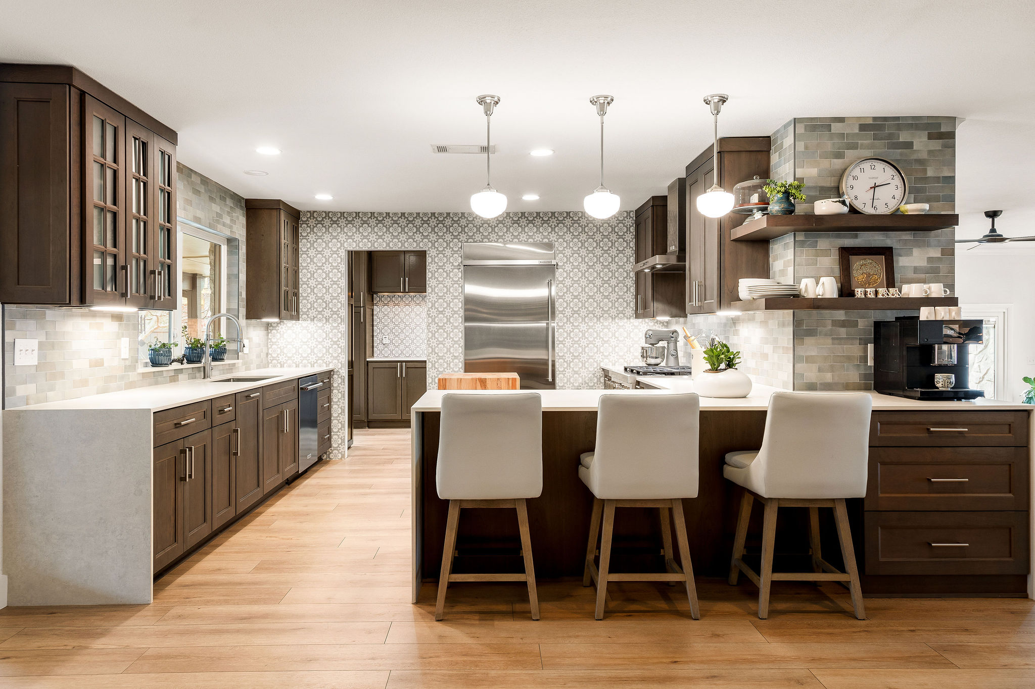 2505 Side Cove Austin, TX 78704 - Photo 17 of 40 Chef's kitchen featuring high end stainless steel appliances and Dekton countertops