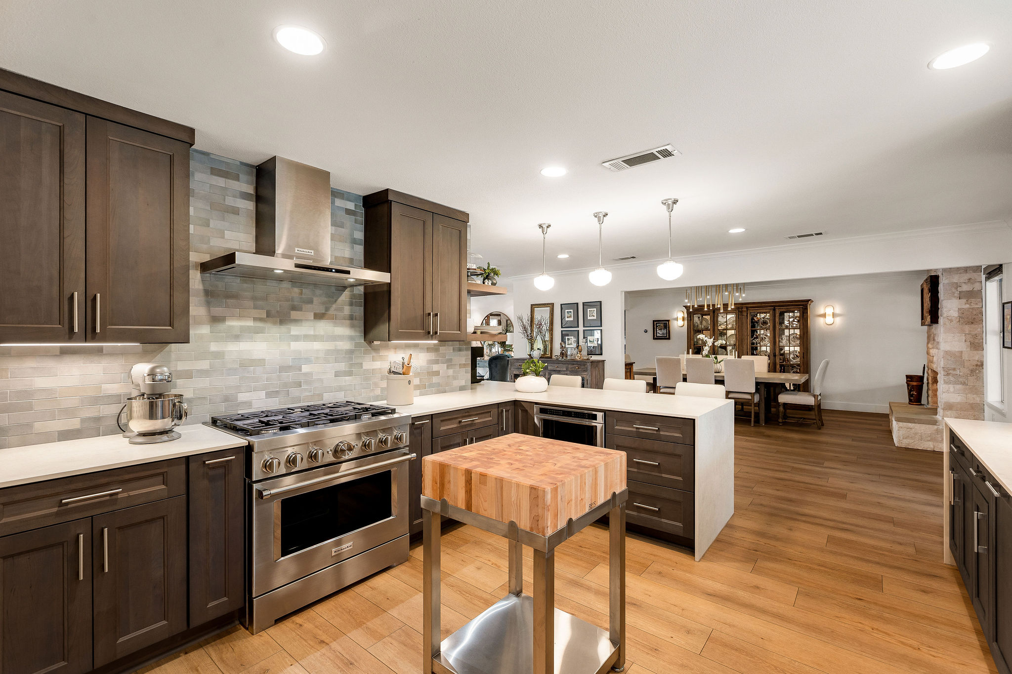 2505 Side Cove Austin, TX 78704 - Photo 18 of 40 Chef's kitchen featuring high end stainless steel appliances and Dekton countertops