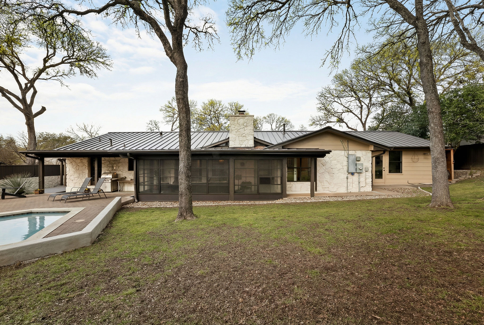2505 Side Cove Austin, TX 78704 - Photo 34 of 40 Rear view of home and .33 acre yard