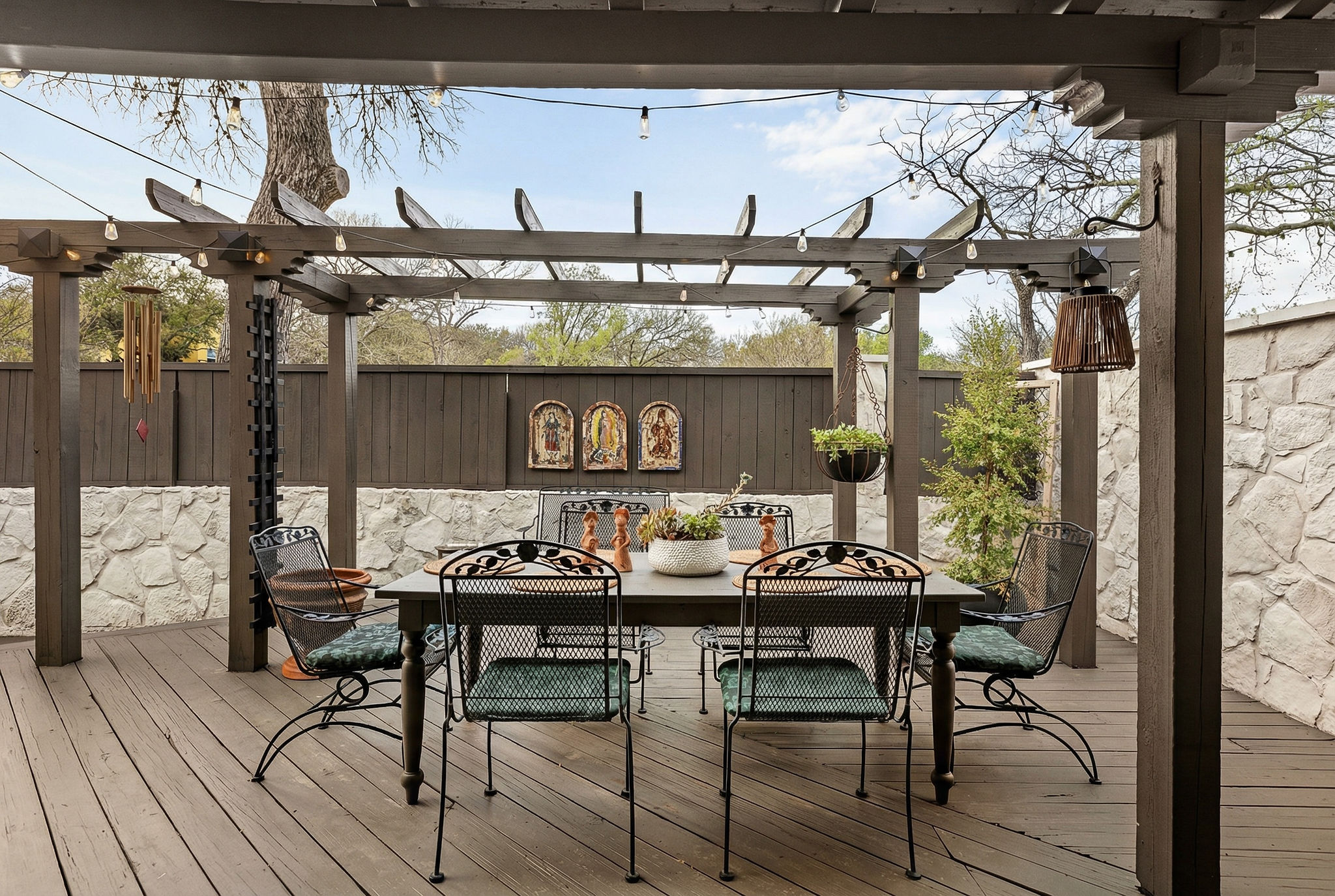 2505 Side Cove Austin, TX 78704 - Photo 9 of 40 Pergola covered dining area off the family room
