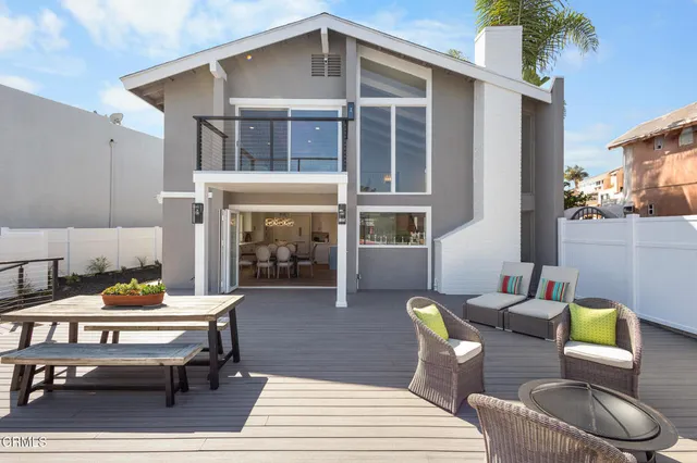 a outdoor space with patio furniture