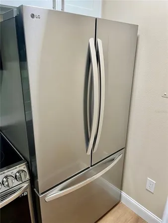 a close view of a washer and dryer