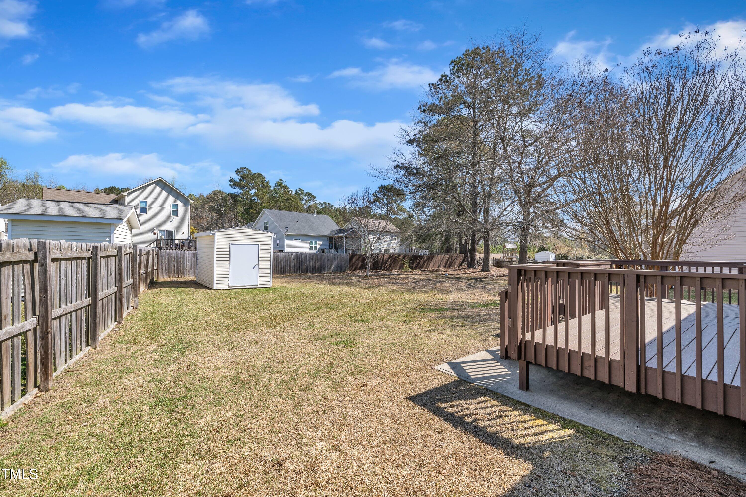 147 Tralee Drive Smithfield, NC 27577 - Photo 34 of 43 a view of a yard with wooden fence