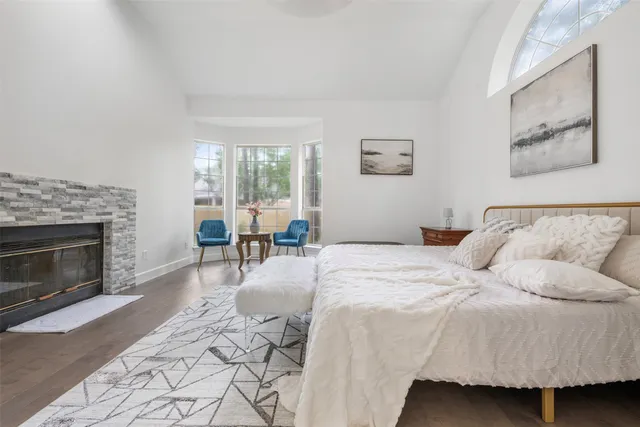a bathroom with a bathtub and a sink
