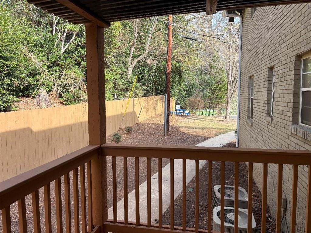1647 Briarcliff Road Northeast, Unit 1 Atlanta, GA 30306 - Photo 9 of 11 a view of a wooden deck