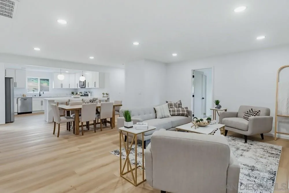 15751 Lyons Valley Road Jamul, CA 91935 - Photo 18 of 59 a living room with lots of furniture and kitchen view