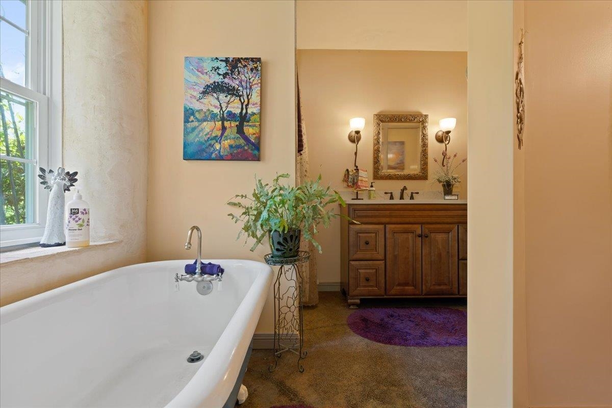 650 Sandy Bottom Road Elkton, VA 22827 - Photo 32 of 75 a bathroom with a tub sink and mirror