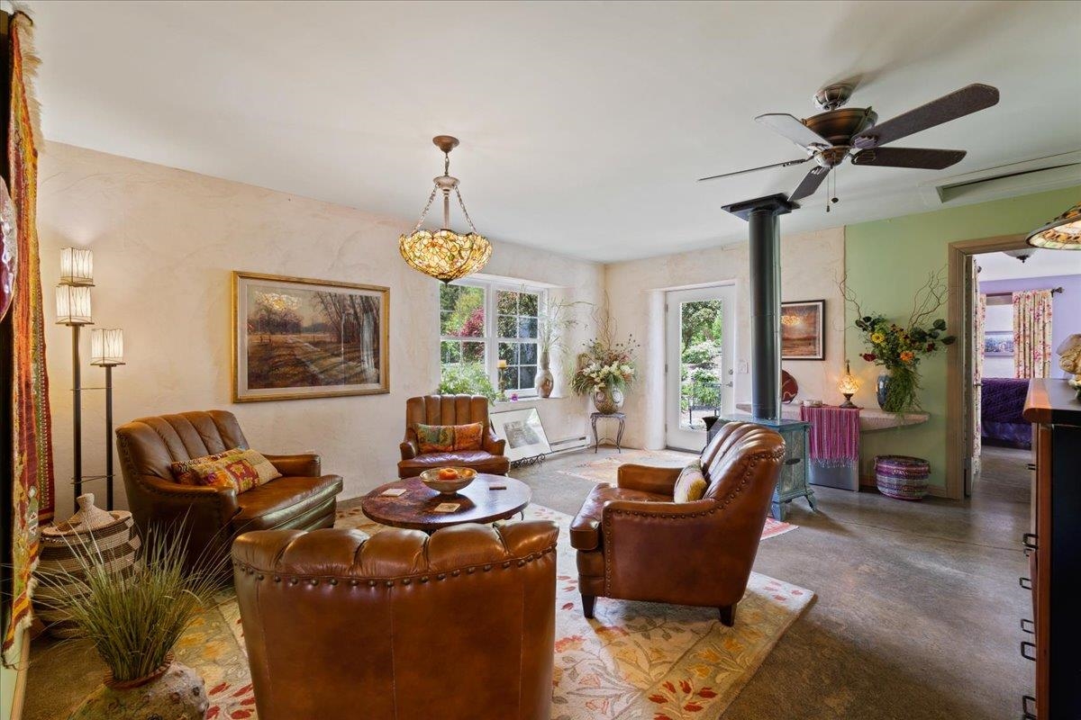 650 Sandy Bottom Road Elkton, VA 22827 - Photo 42 of 75 a living room with fireplace furniture and a window