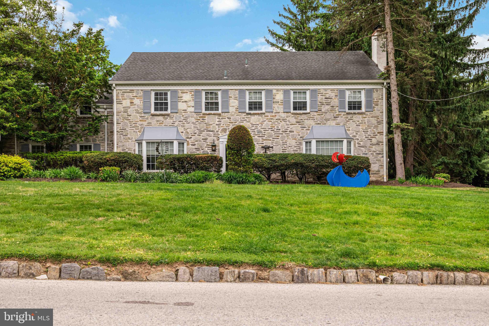 330 Bent Road Wyncote, PA 19095 - Photo 3 of 47 a front view of house with yard and green space