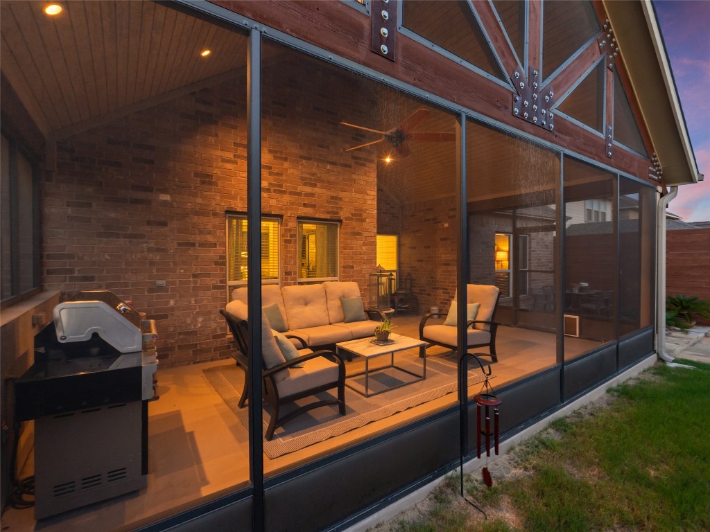 1101 Feather Reed Drive Leander, TX 78641 - Photo 35 of 40 a view of a two chairs in the balcony