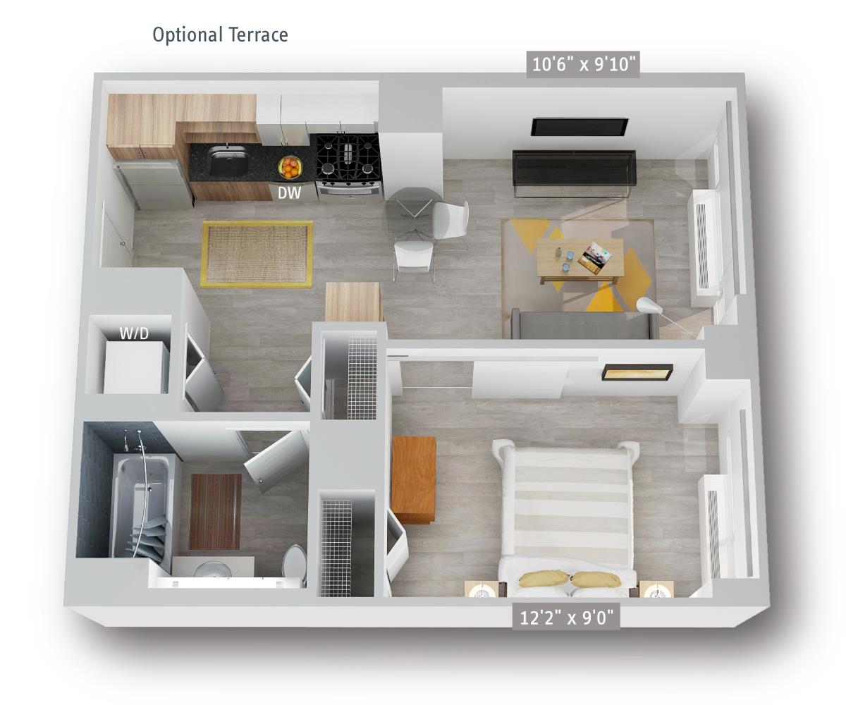 100 Willoughby Street, Unit 28Q Brooklyn, NY 11201 - Photo 10 of 10 a water heater on the wall