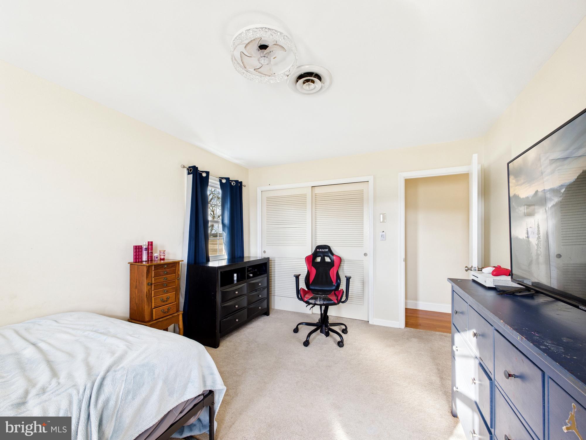 28964 Waller Road Delmar, MD 21875 - Photo 22 of 44 a bedroom with a bed and a large mirror