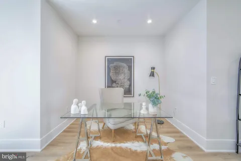 a view of backyard with green space