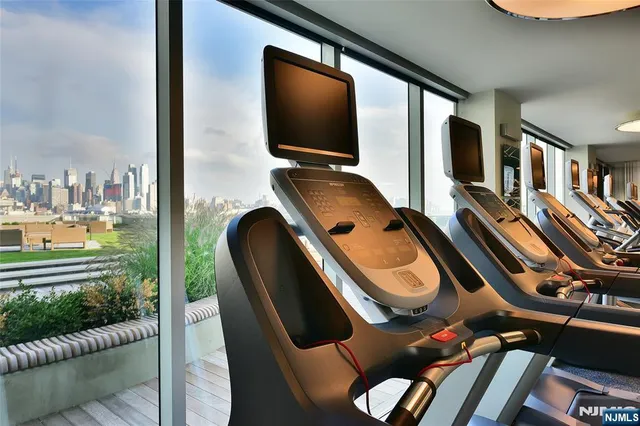 a view of a building and a garden