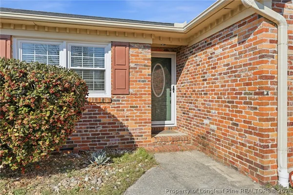 a view of front door of house